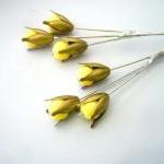 Wheat bouquet earrings in y..