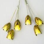 Wheat bouquet earrings in y..